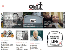 Tablet Screenshot of obitmagazine.com
